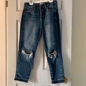 Garage Vintage Héritage 75 distressed Mom Jeans